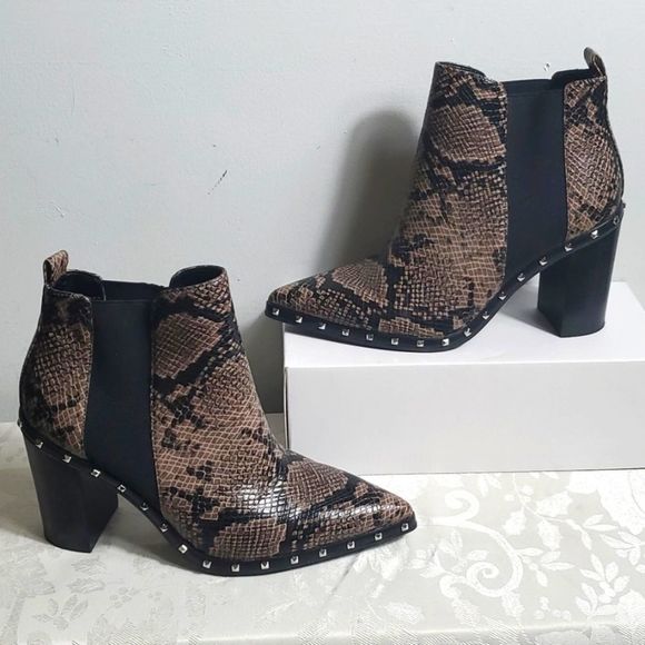 Charles David Shoes - Charles by Charles David Reptile Studded Ankle Booties
